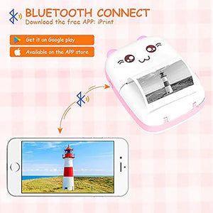 Mini Impresora Portátil Bluetooth Gato + Envió Gratis