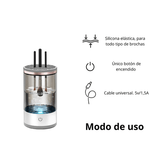 GlowBrush™ - Limpiador Eléctrico de Brochas de Maquillaje - Limpia hasta 3 a 4 Brochas a la vez