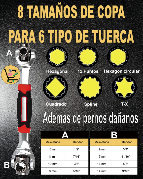 Power-Max™️ORIGINAL LLAVE INGLESA MULTIUSOS 48 EN 1 # Envió Gratis a toda Guatemala #